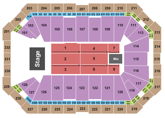 Dickies Arena Pentatonix Seating Chart